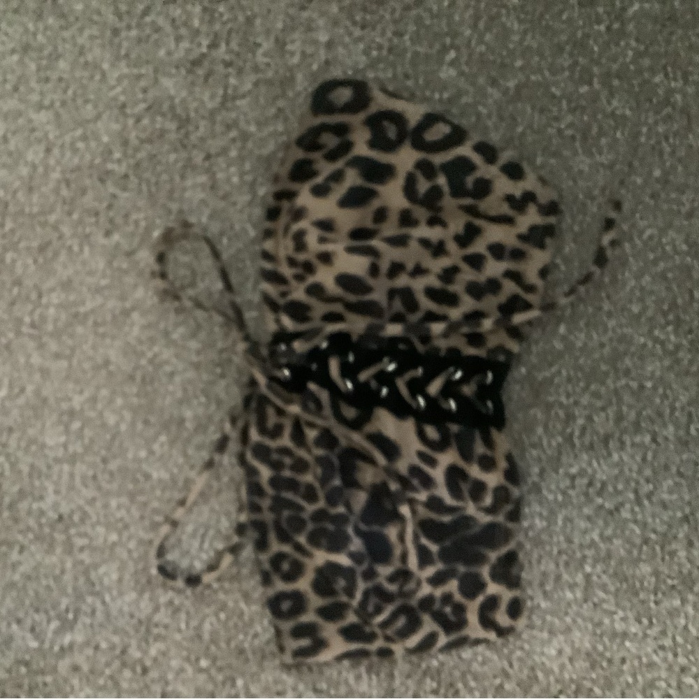Cheetah tube top